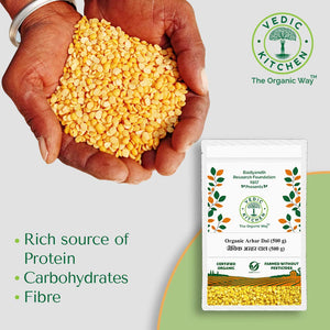 VEDIC KITCHEN ORGANIC ARHAR DAL 500 GM - SuperMarcheStore