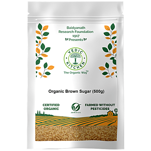 VEDIC KITCHEN ORGANIC BROWN SUGAR 500 GM - SuperMarcheStore