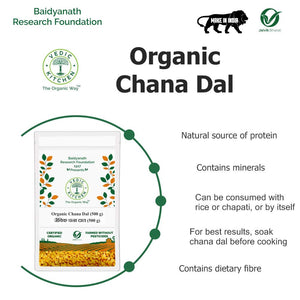VEDIC KITCHEN ORGANIC CHANA DAL 500 GM - SuperMarcheStore