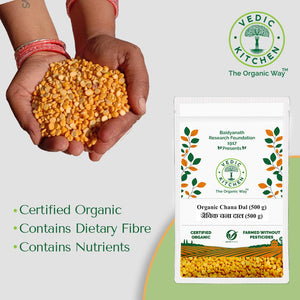 VEDIC KITCHEN ORGANIC CHANA DAL 500 GM - SuperMarcheStore