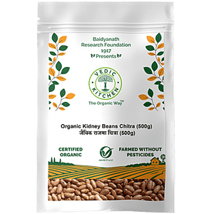 VEDIC KITCHEN ORGANIC KIDNEY BEANS CHITRA 500 GM - SuperMarcheStore