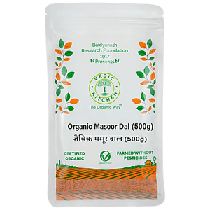 VEDIC KITCHEN ORGANIC MASOOR DAL 500 GM - SuperMarcheStore
