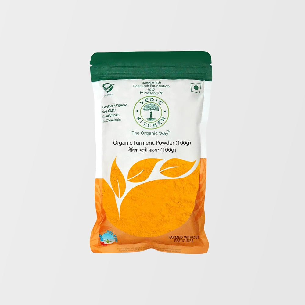 VEDIC KITCHEN ORGANIC TURMERIC POWDER 100 GM - SuperMarcheStore