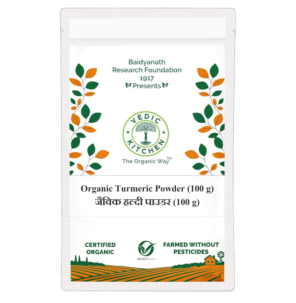 VEDIC KITCHEN ORGANIC TURMERIC POWDER 100 GM - SuperMarcheStore