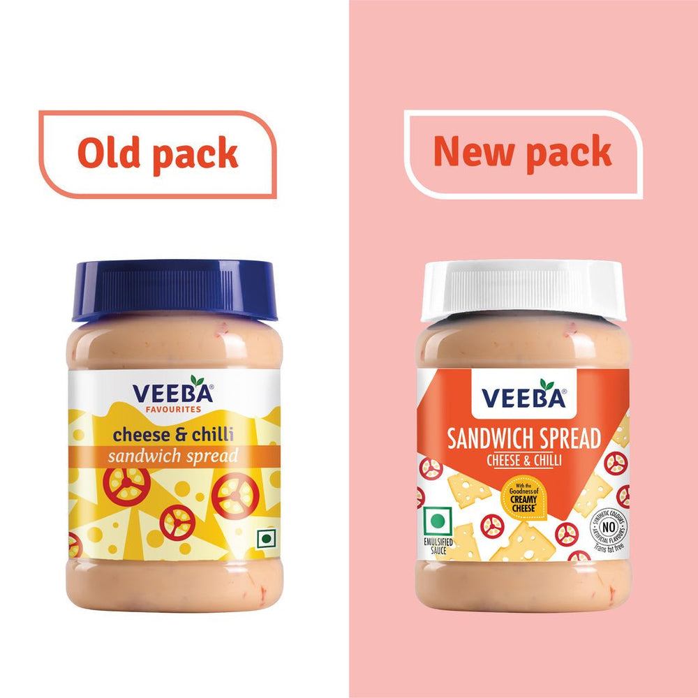 VEEBA CHEESE & CHILLI SANDWICH SPREAD - SuperMarcheStore