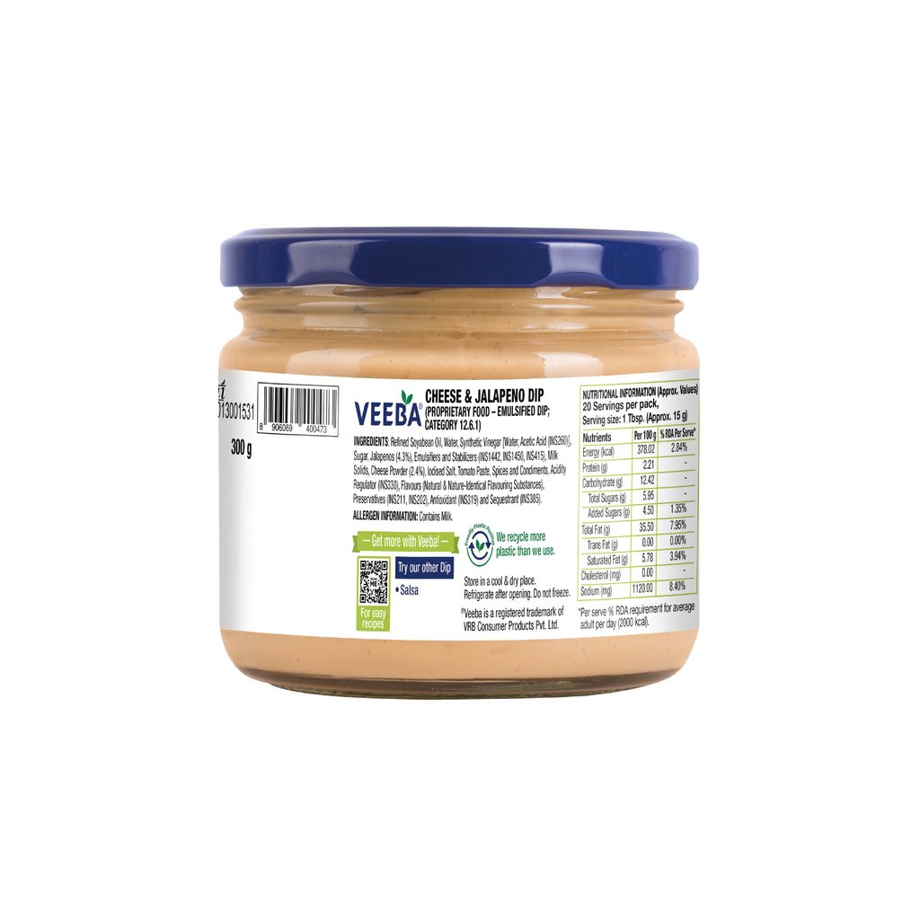 VEEBA CHEESE & JALAPENO 300GM - SuperMarcheStore