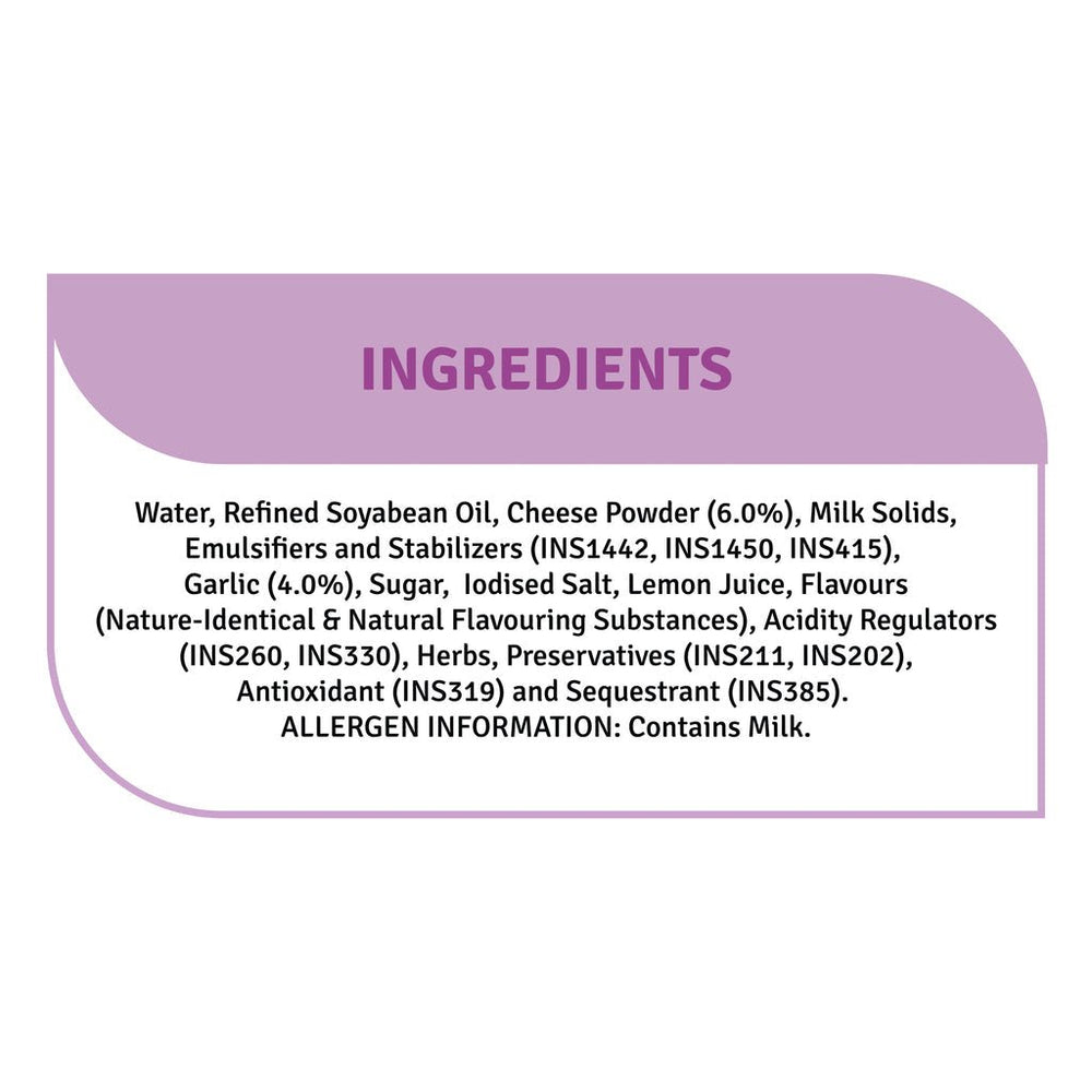 VEEBA CHEESY MELT GARLIC 200 GM - SuperMarcheStore