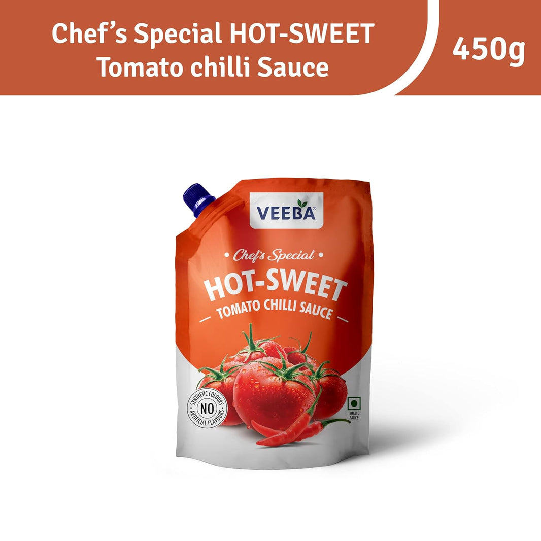 VEEBA CHEFS SPECIAL HOT SWEET TOMATO CHILLI SAUCE 450 GM - SuperMarcheStore
