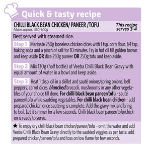 VEEBA CHILLI BLACK BEAN GRAVY 250GM - SuperMarcheStore