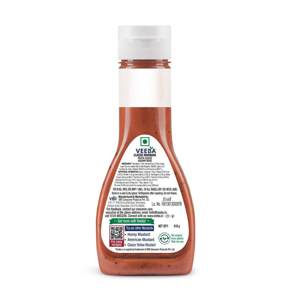 VEEBA MARINARA PIZZA & PASTA SAUCE - SuperMarcheStore