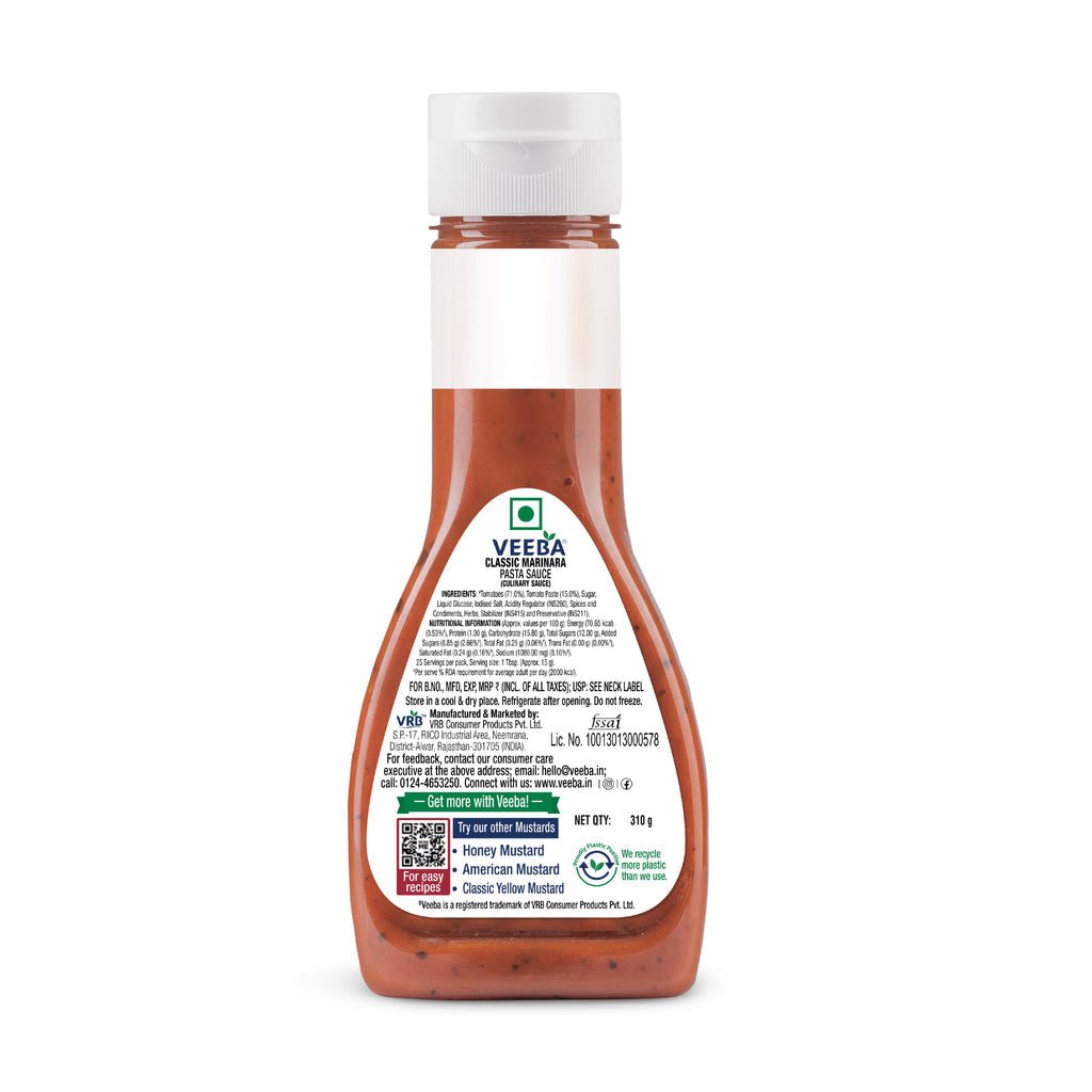 VEEBA MARINARA PIZZA & PASTA SAUCE - SuperMarcheStore