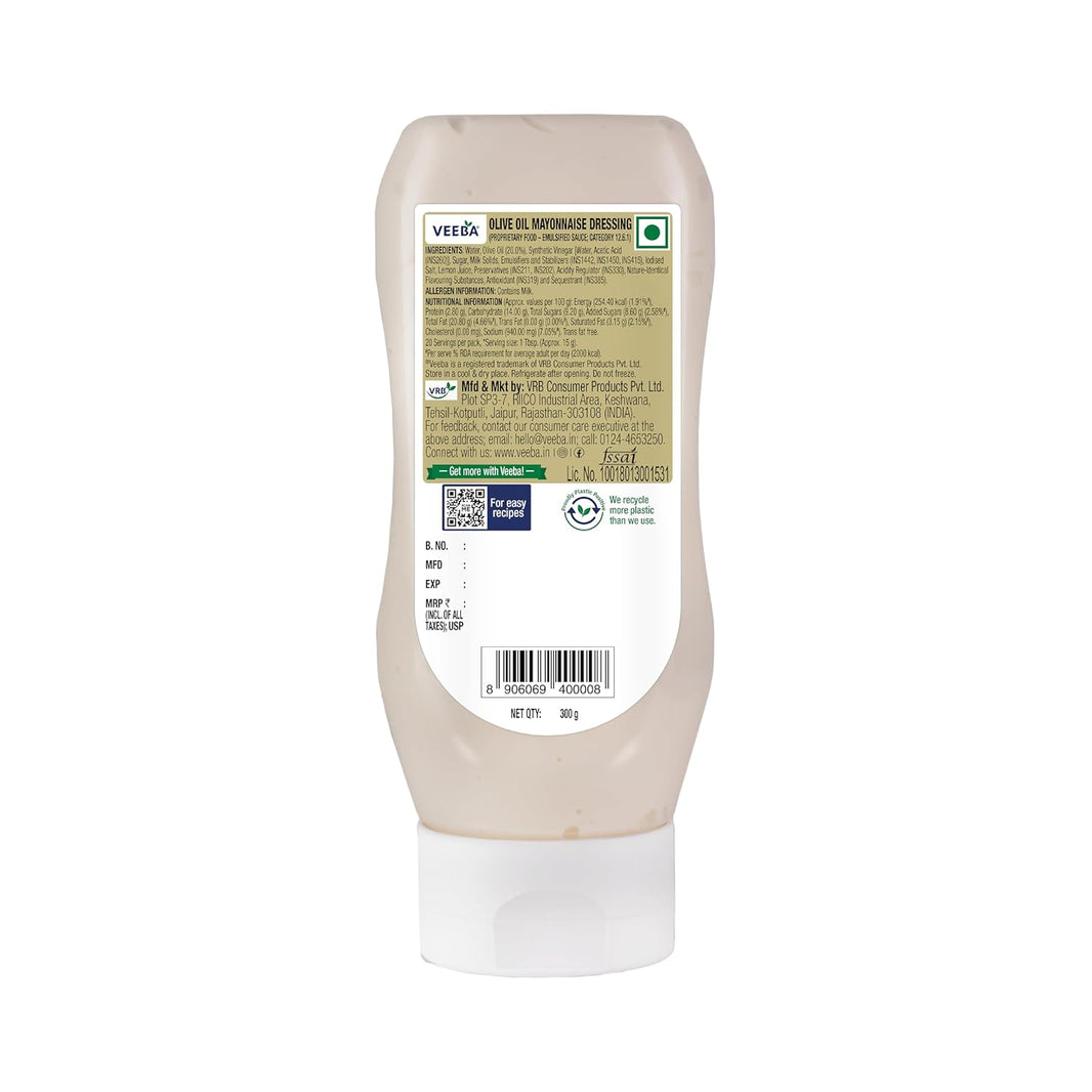 VEEBA OLIVE OIL MAYONNAISE 300GM - SuperMarcheStore