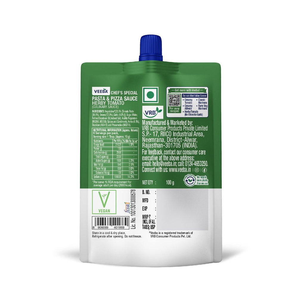 VEEBA PASTA AND PIZZA SAUCE - SuperMarcheStore