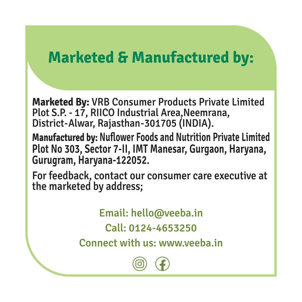 VEEBA PEANUT BUTTER CRUNCHY 1KG - SuperMarcheStore