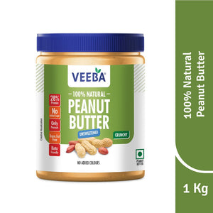 VEEBA PEANUT BUTTER CRUNCHY 1KG - SuperMarcheStore
