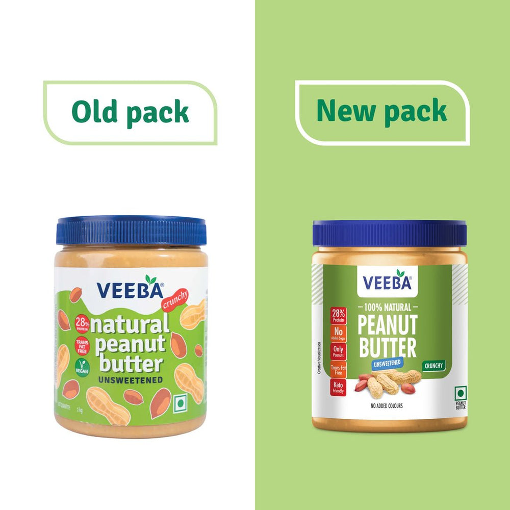 VEEBA PEANUT BUTTER CRUNCHY 1KG - SuperMarcheStore