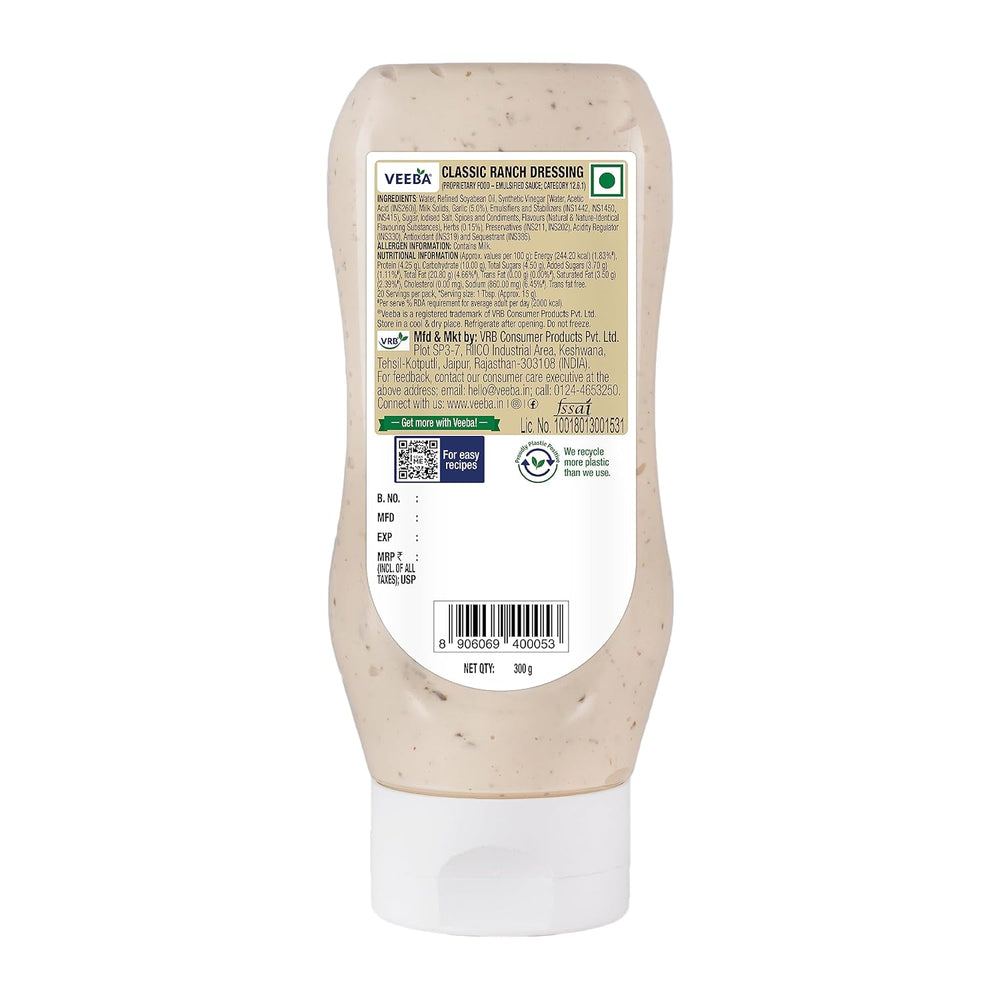 VEEBA RANCH DRESSING 300GM - SuperMarcheStore