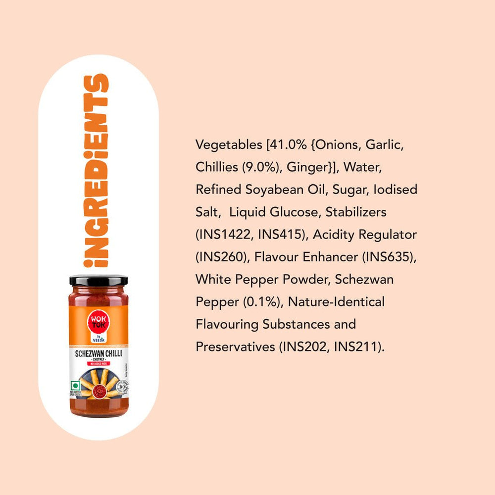 VEEBA SCHEZWAN CHILLI CHUTNEY 250 GM - SuperMarcheStore