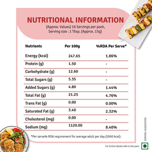 VEEBA TANDOORI MAYONNAISE 275GM - SuperMarcheStore
