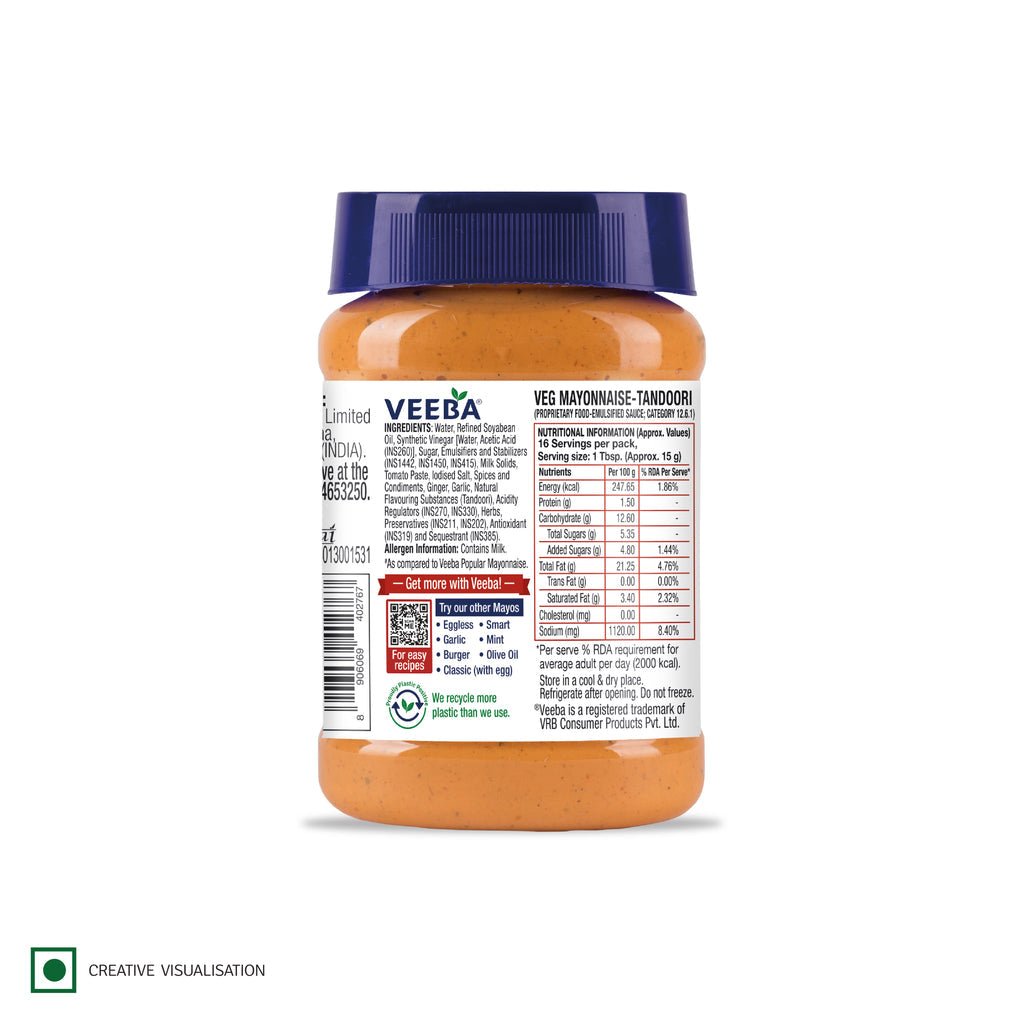 VEEBA TANDOORI MAYONNAISE 275GM - SuperMarcheStore