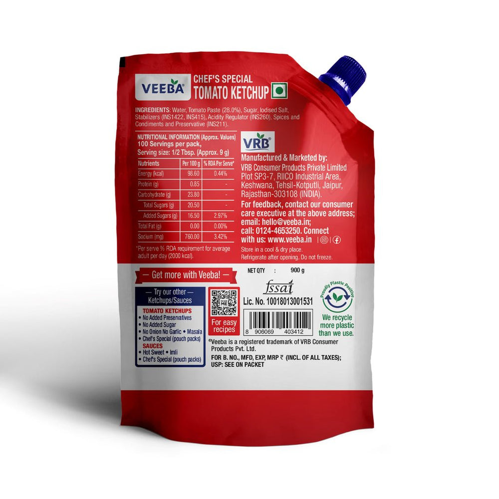 VEEBA TOMATO KETCHUP 900 GM - SuperMarcheStore