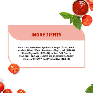 VEEBA TOMATO KETCHUP NO ADDED SUGAR 460 GM - SuperMarcheStore