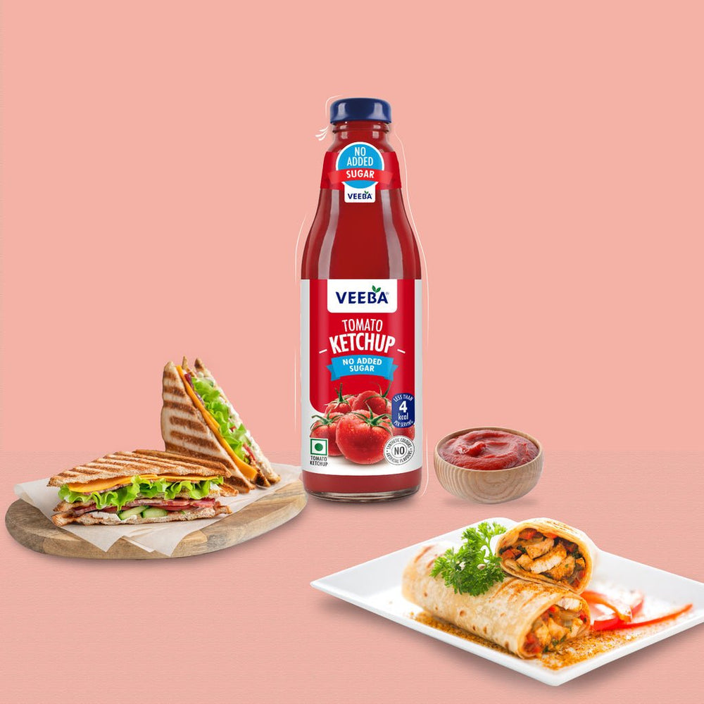 VEEBA TOMATO KETCHUP NO ADDED SUGAR 460 GM - SuperMarcheStore
