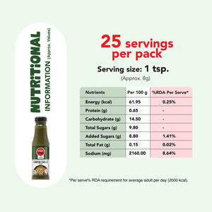 VEEBA WOK TOK GREEN CHILLI SAUCE 200 GM - SuperMarcheStore