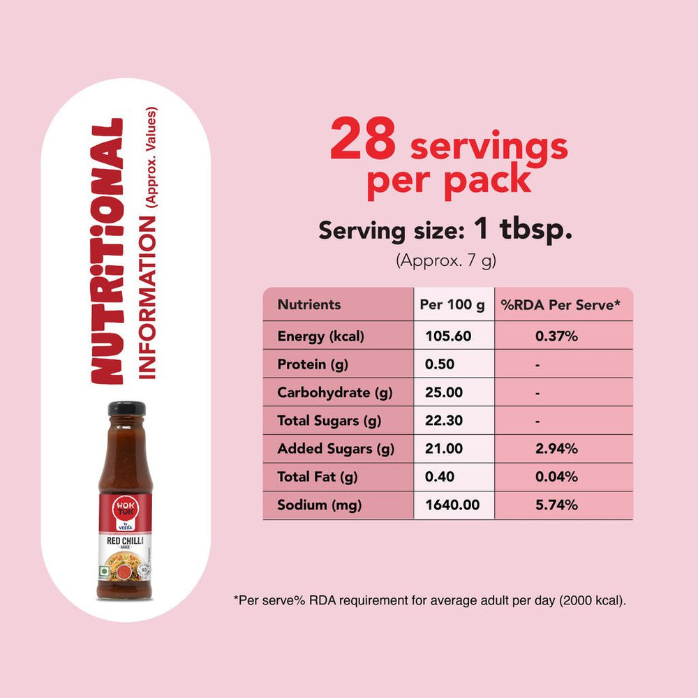 VEEBA WOK TOK RED CHILLI SAUCE 200 GM - SuperMarcheStore