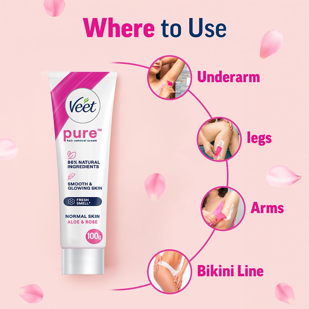 VEET PURE HAIR REMOVAL CREAM 100 GM NORMAL SKIN - SuperMarcheStore