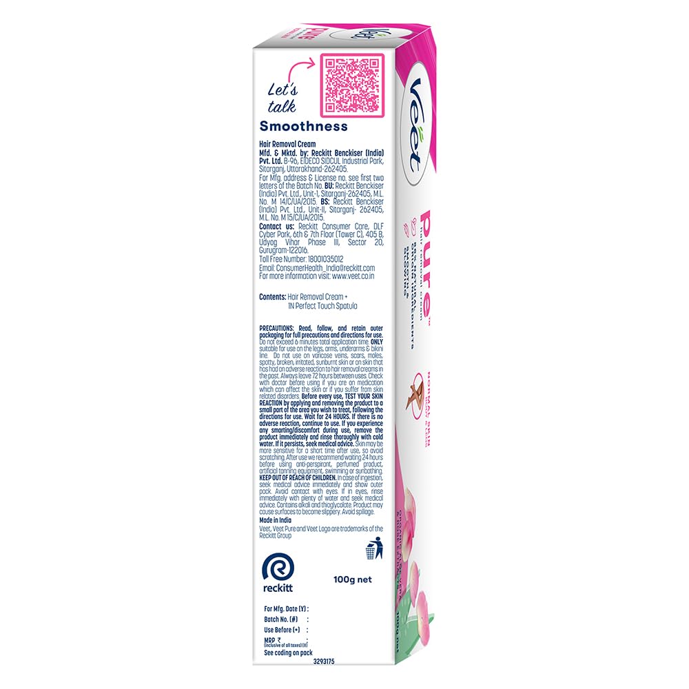 VEET PURE HAIR REMOVAL CREAM 100 GM NORMAL SKIN - SuperMarcheStore