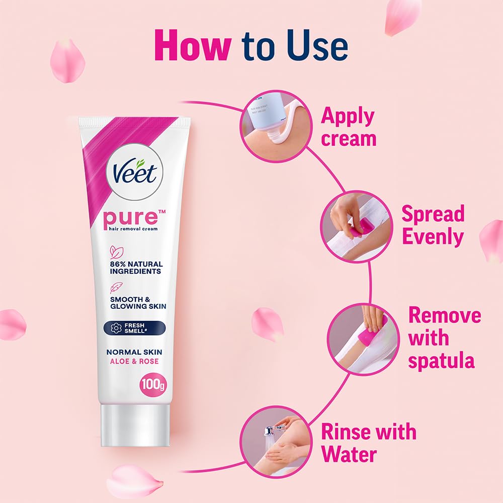 VEET PURE HAIR REMOVAL CREAM 100 GM NORMAL SKIN - SuperMarcheStore
