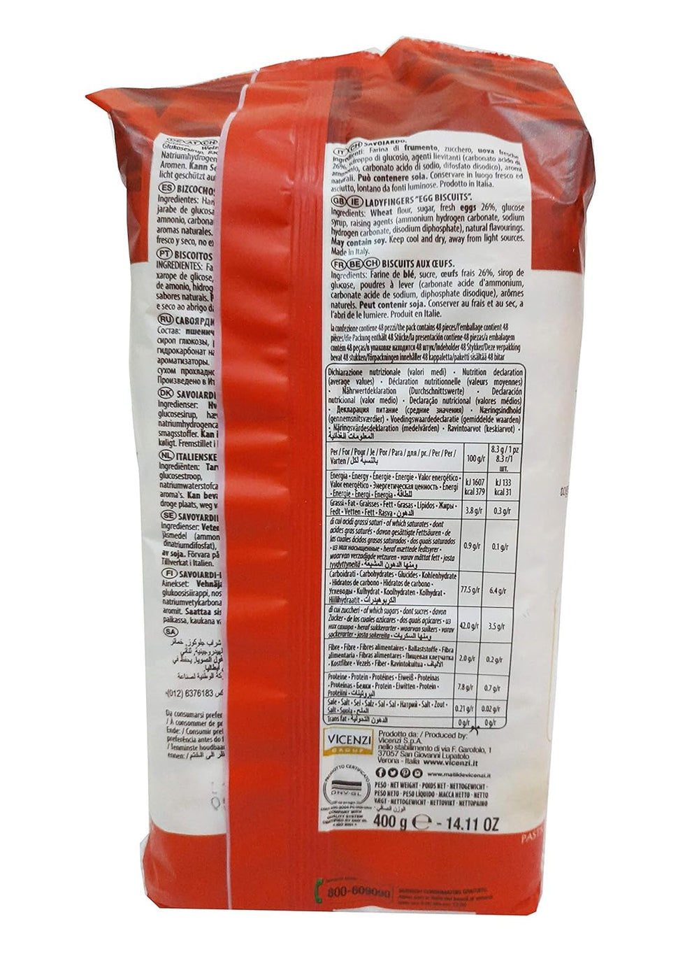 VICENZI CB VICENZOVO LADY FINGER PP 400G - SuperMarcheStore