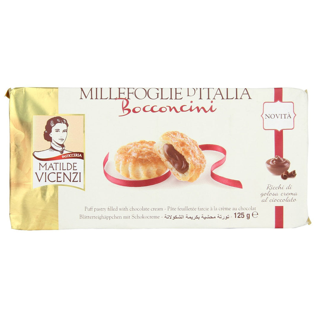 VICENZI PUFF PASTRY CHOCO CREAM 125G - SuperMarcheStore