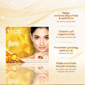 VLCC GOLD FACIAL KIT SFK TUBE 1KIT - SuperMarcheStore