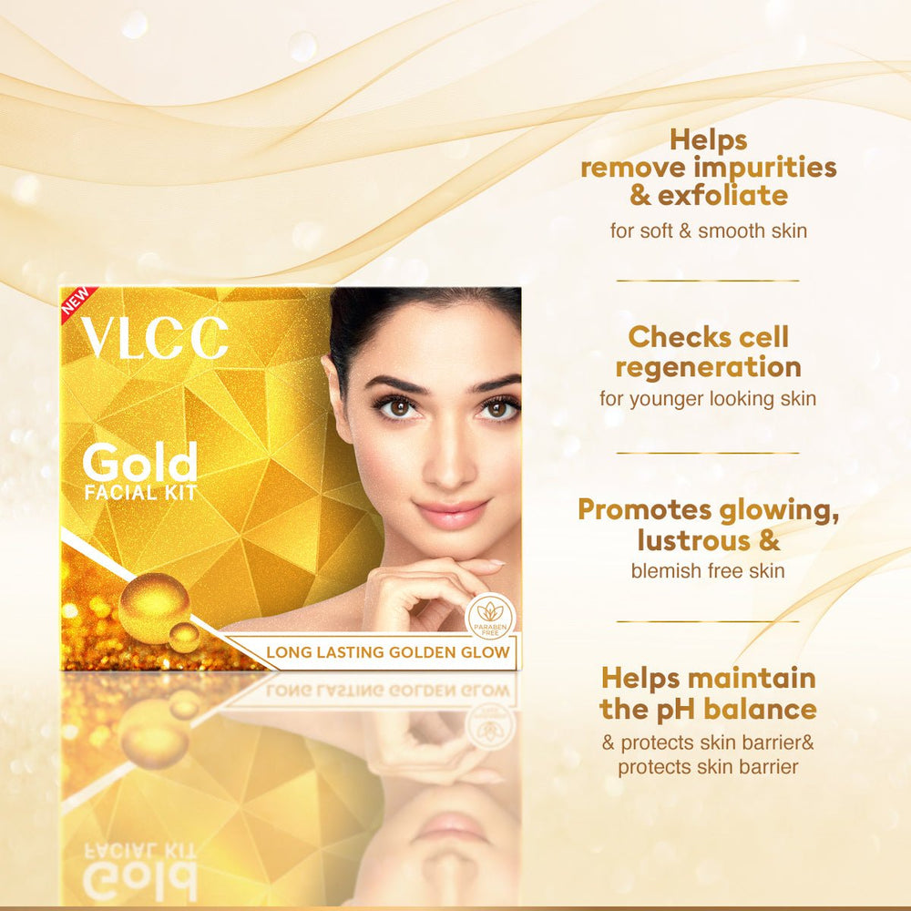VLCC GOLD FACIAL KIT SFK TUBE 1KIT - SuperMarcheStore