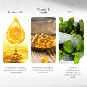 VLCC TULSI FACE WASH+ORANGE OIL FACE WASH 2*150ML) - SuperMarcheStore