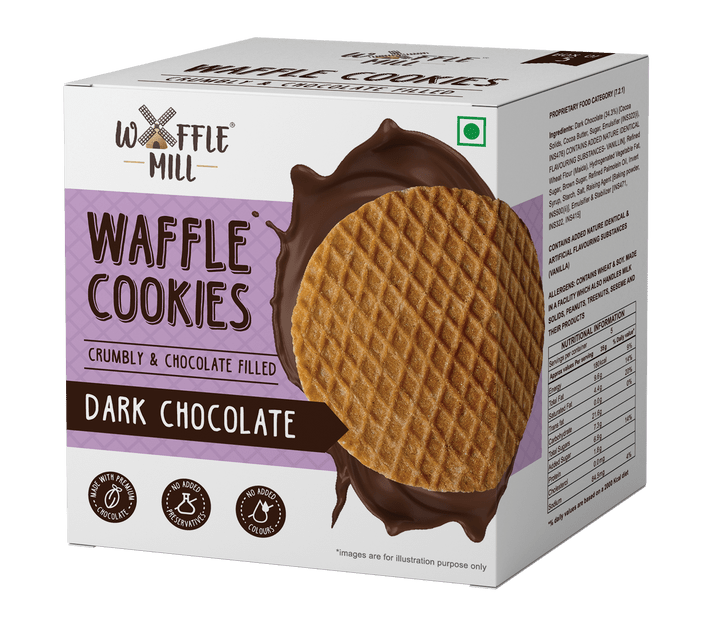 WAFFLE MILL COOKIES DARK CHOCOLATE - SuperMarcheStore