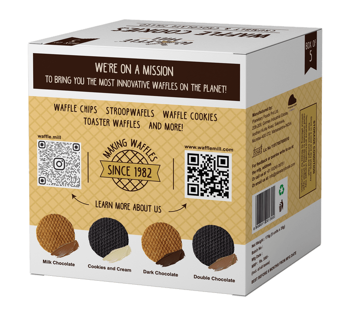 WAFFLE MILL COOKIES MILK CHOCOLATE - SuperMarcheStore