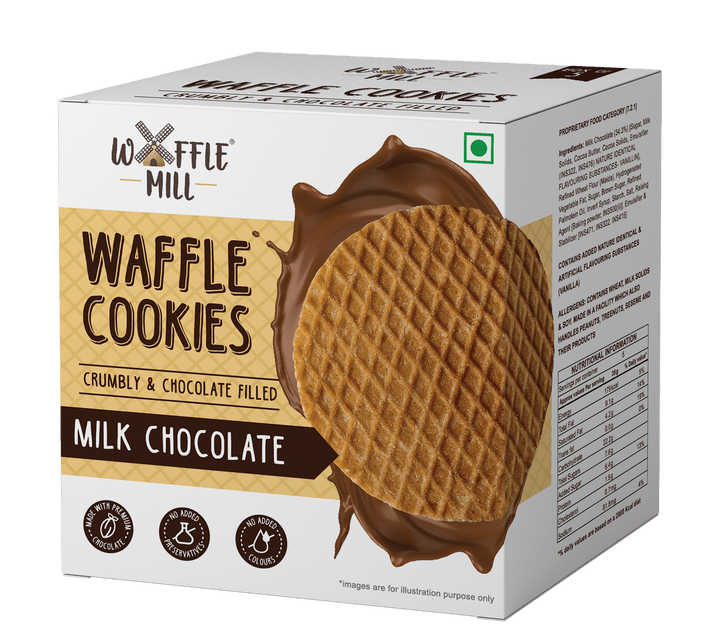 WAFFLE MILL COOKIES MILK CHOCOLATE - SuperMarcheStore