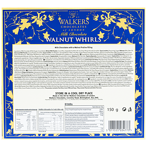 WALKERS WALNUT WHIRLS 150 GM - SuperMarcheStore