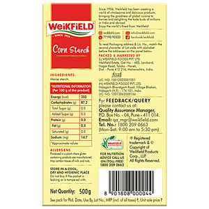 WEIKFIELD BKG ND CORNFLOUR 500G - SuperMarcheStore