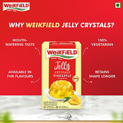 WEIKFIELD CRYSTALS MIX JELLY PINEAPPLE 90 GM - SuperMarcheStore