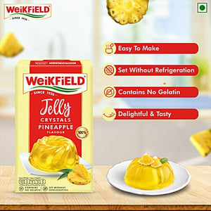 WEIKFIELD CRYSTALS MIX JELLY PINEAPPLE 90 GM - SuperMarcheStore