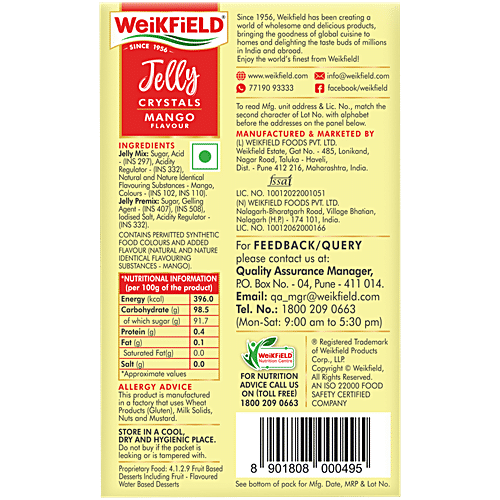 WEIKFIELD DESSERTMIX JELLY MANGO 90G - SuperMarcheStore