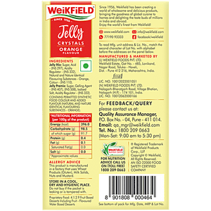 WEIKFIELD DESSERTMIX JELLY ORANGE 90G - SuperMarcheStore