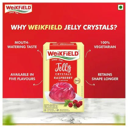 WEIKFIELD DESSERTMIX JELLY RASBERRY 90G - SuperMarcheStore