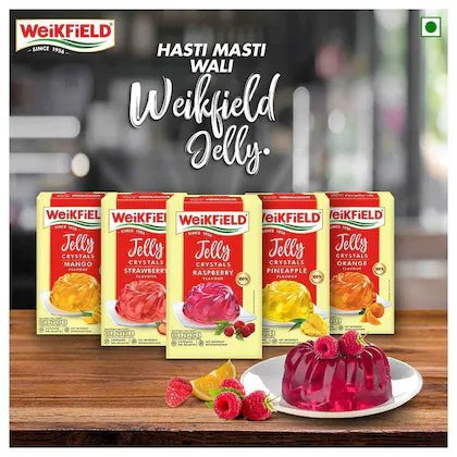 WEIKFIELD DESSERTMIX JELLY RASBERRY 90G - SuperMarcheStore