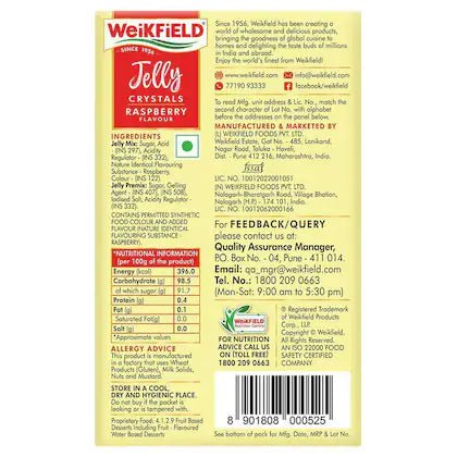 WEIKFIELD DESSERTMIX JELLY RASBERRY 90G - SuperMarcheStore