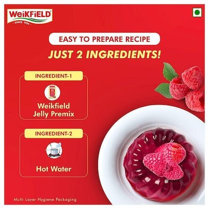WEIKFIELD DESSERTMIX JELLY RASBERRY 90G - SuperMarcheStore